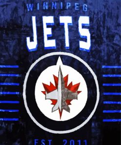 Winnipeg Jets Logo Art paint by number