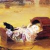 Abandoned Child And Cat Art paint by number