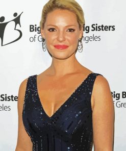 Actress Katherine Heigl paint by number