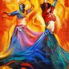 Aesthetic Abstract Woman Dance Illustration paint by number