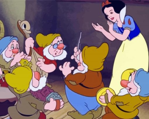 Aesthetic Disney Dwarfs paint by number