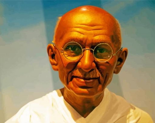 Aesthetic Gandhi paint by number