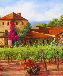 Aesthetic Italy Vineyard paint by number