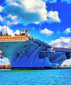 Aircraft Carrier paint by number