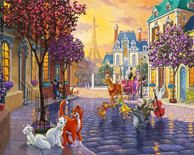 Animals Thomas kinkade Disney Paint By Number - NumPaints - Paint