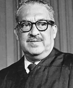 Black And White Thurgood Marshall paint by number