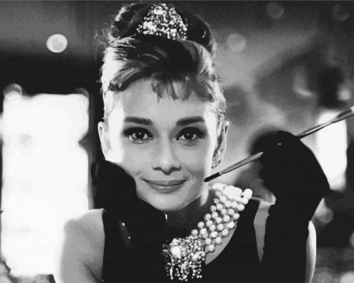 Black And White Breakfast At Tiffanys paint by number