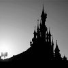 Black And White Disney Silhouette paint by number