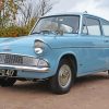 Blue Ford Anglia Car paint by number