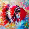 Colorful Native Art paint by number