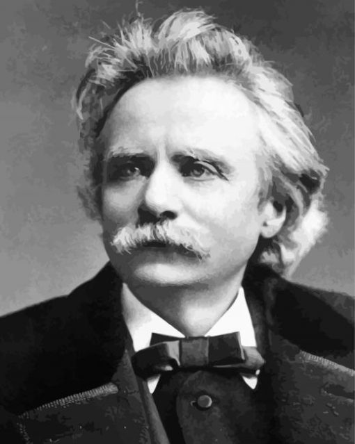 Composer Edvard Grieg paint by number