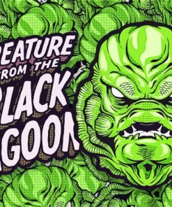 Creature From Black Lagoon Poster paint by number
