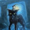 Crone On Fantasy Cat paint by number