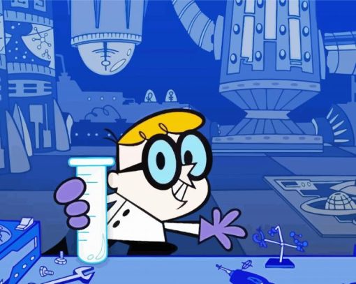 Dexter In The Laboratory paint by number