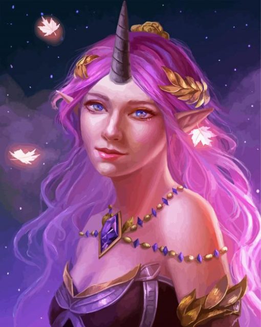 Fantasy Unicorn Girls paint by number