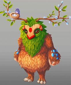 Forest Spirit Creature paint by number
