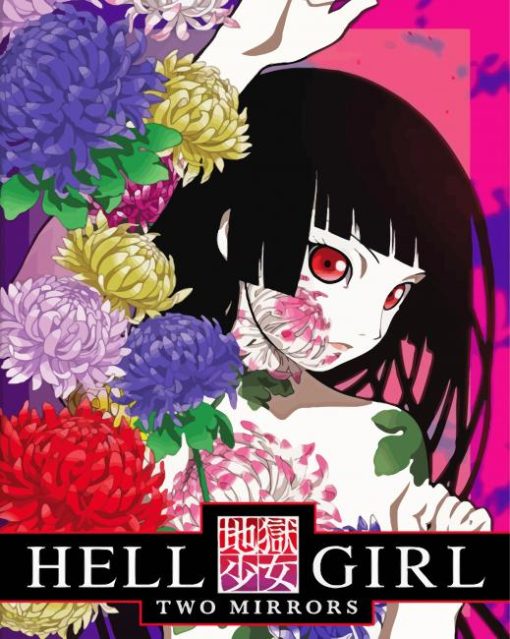 Hell Girl Anime Poster paint by number