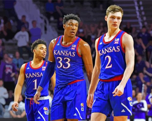 kansas Jayhawks Players paint by number