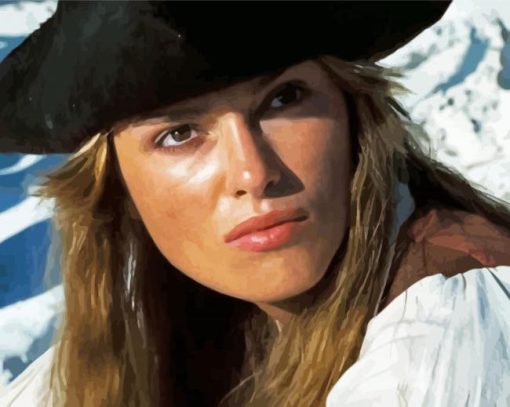 Movie Character Elizabeth Swann paint by number
