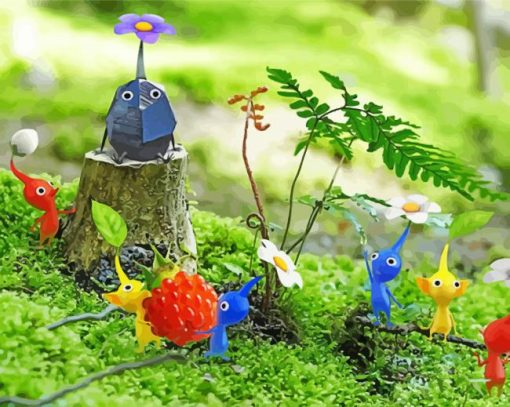 Pikmin Video Games Nintendo paint by number