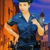 Police Woman Art paint by number
