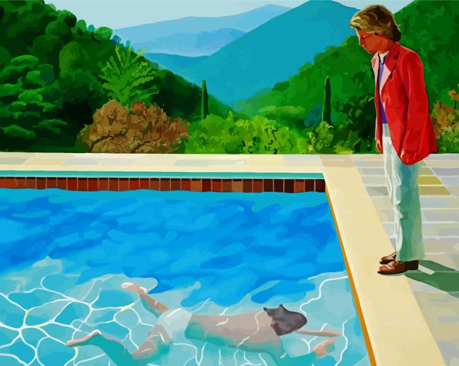 Portrait Of An Artist David Hockney paint by number