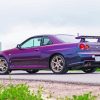 Purple Nissan Skyline Car paint by number