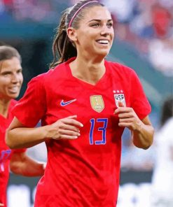 Soccer Player Alex Morgan paint by number