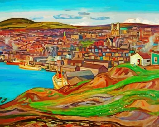 St Johns Newfoundland By A Y Jackson paint by number