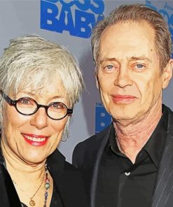 Steve Buscemi And His Wife paint by number