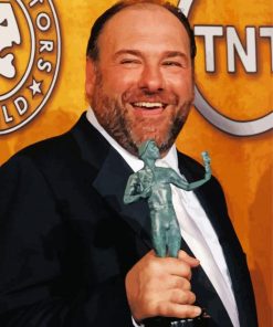 The American Actor James Gandolfini paint by number