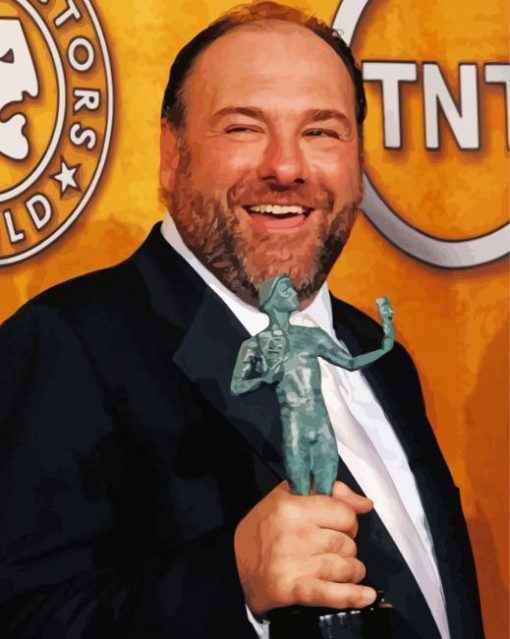 The American Actor James Gandolfini paint by number