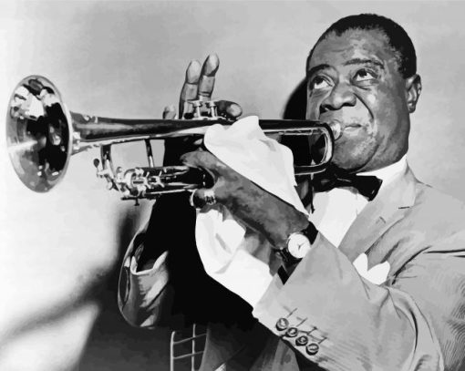 The Trumpeter Louis Armstrong paint by number