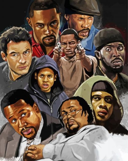 The Wire Movie Poster Art paint by number
