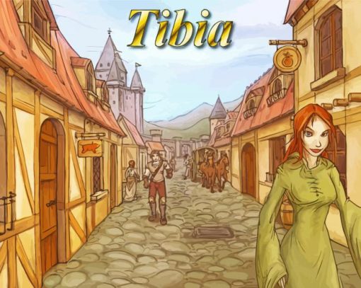 Tibia Online Game Poster paint by number