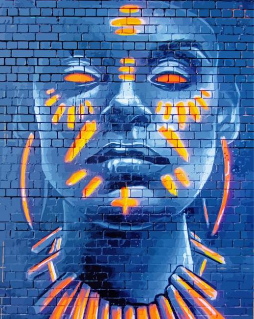 Woman Graffiti Art paint by number