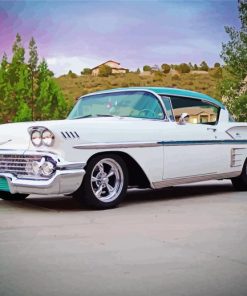 1958 Chevy Impala paint by number