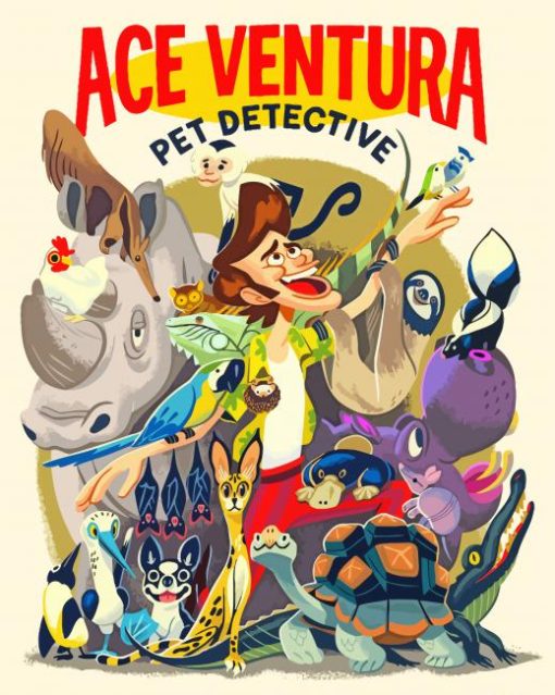 Ace Ventura Pet Detective Art paint by number