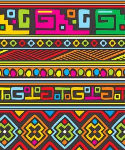 African Abstract Tribal paint by number