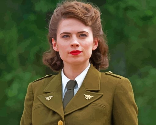 Agent Carter Peggy Character paint by number