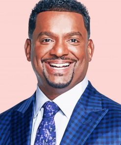 American Actor Alfonso Ribeiro paint by number