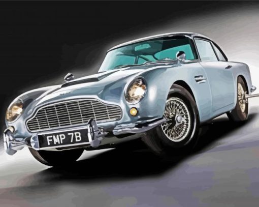 Aston Martin DB5 Car paint by number