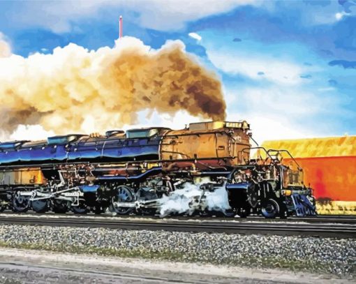 Big Boy 4014 Train Steam Locomotive paint by number