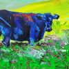 Black Cow Art paint by number