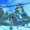 Boeing CH 47 Chinook Helicopter paint by number