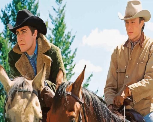 Brokeback Mountain Movie paint by number