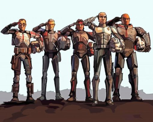 Clone Force 99 Art paint by number