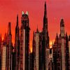Coruscant Buildings paint by number