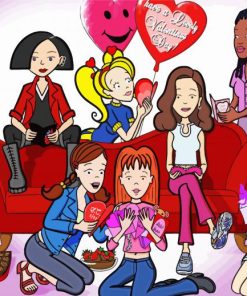 Daria Valentines Day paint by number