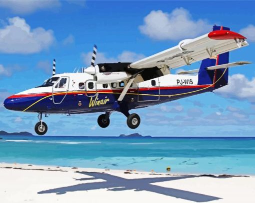 De Havilland Canada Twin Otter paint by number